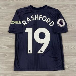 Adidas 2018/19 Manchester United Rashford #10 Soccer Jersey Youth Size Medium